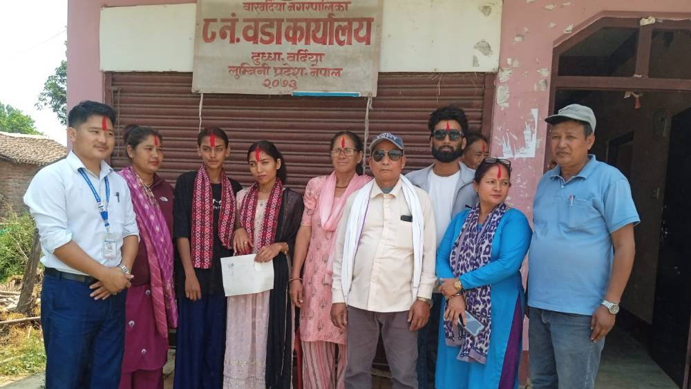 Marriage Registration of Lesbian Couple in Bardiya’s Barbardiya, Ward Office Honors the Couple